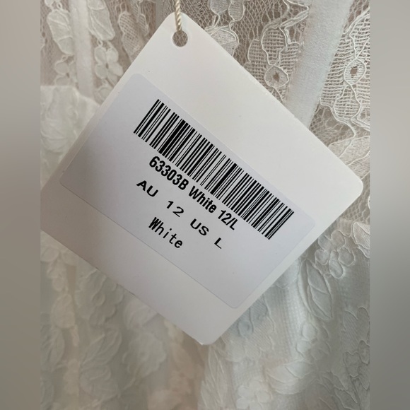 NWT Angel Biba White Corset Top Mini Dress Size M - Picture 6 of 7